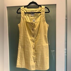 Abercrombie & Fitch Yellow Linen Dress